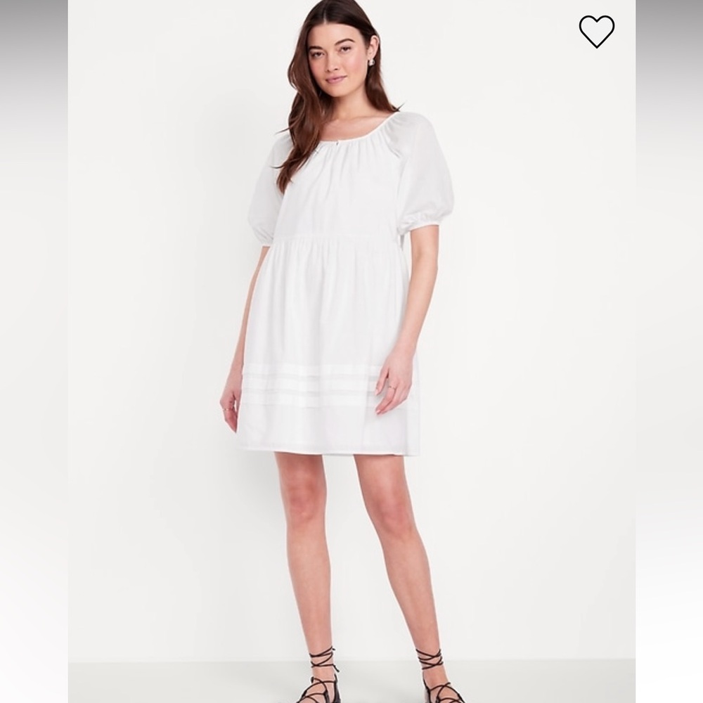 Worn once!!! old navy pleated mini swing dress